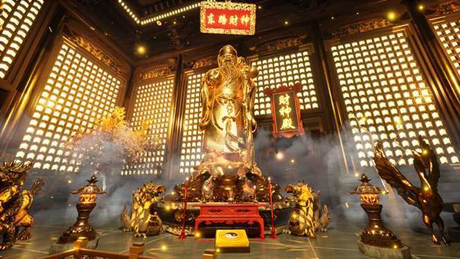 （7359期）VR全景模式五路财神无人直播玩法，抖音目前最火玩法独家制作【吸金又吸睛】