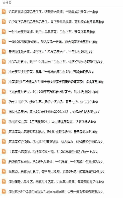 （9607期）真实有效391套商业模式，年入几十到几百万案例解析（电子书+视频+图文）