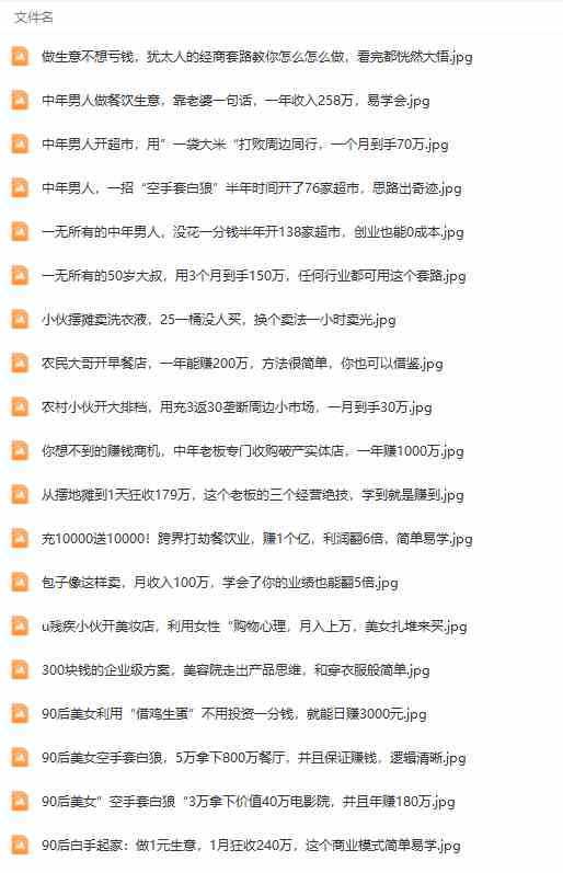 （9607期）真实有效391套商业模式，年入几十到几百万案例解析（电子书+视频+图文）